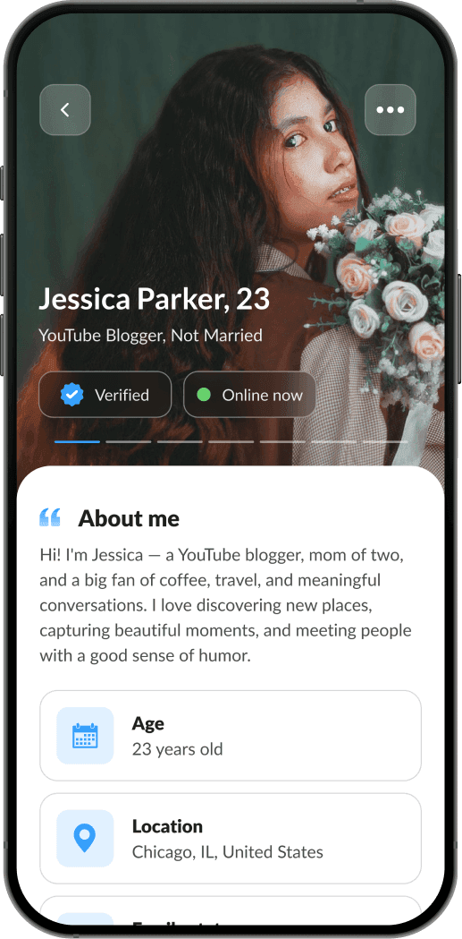 AiMore app profile detail screen